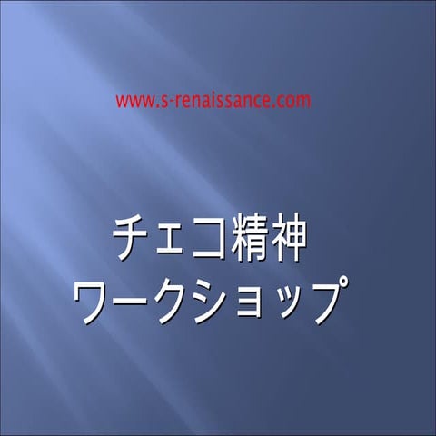 チェコ精神ワークショップ２０１１年