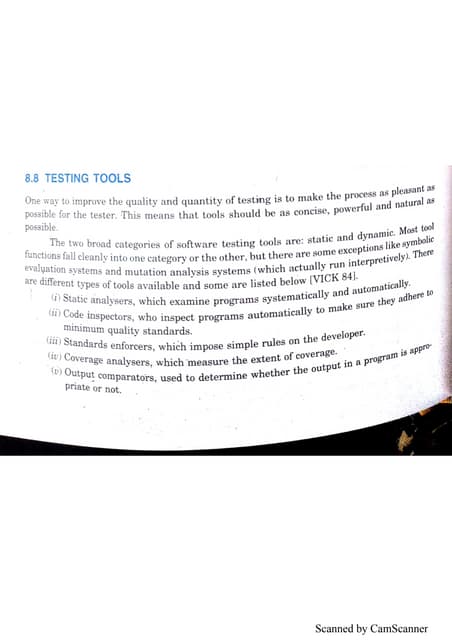 UNIT 4 Software Testing Notes (Topic Wise)