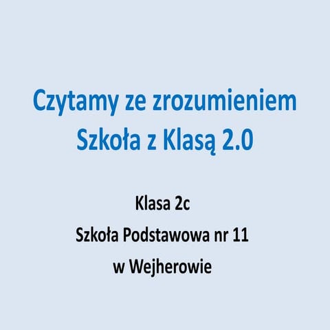 Czytamy ze zrozumieniem SzK 2.0