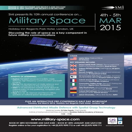 SMi Group's 10th annual Military Space 2015 conference