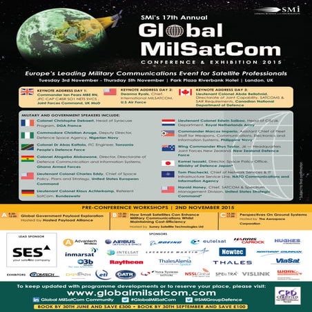 SMi Group's 17th annual Global MilSatCom 2015 