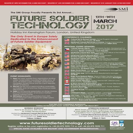 SMi Group's Future Soldier Technology 2017 conference