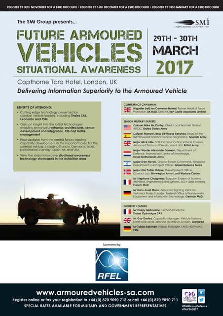 SMi Group's 2nd annual Future Armoured Vehicles Situational Awareness (favsa)...