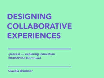 Designing Collaborative Experiences
