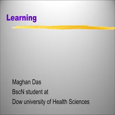learning (Developmental Psychology)  by maghan das