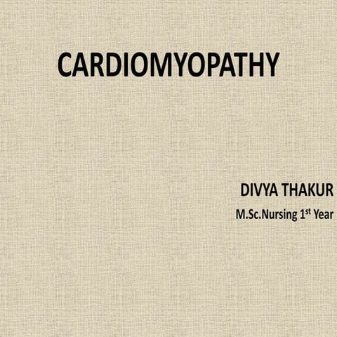 D.cardiomyopathy