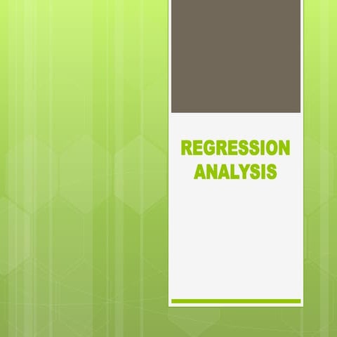 REGRESSION ANALYSIS