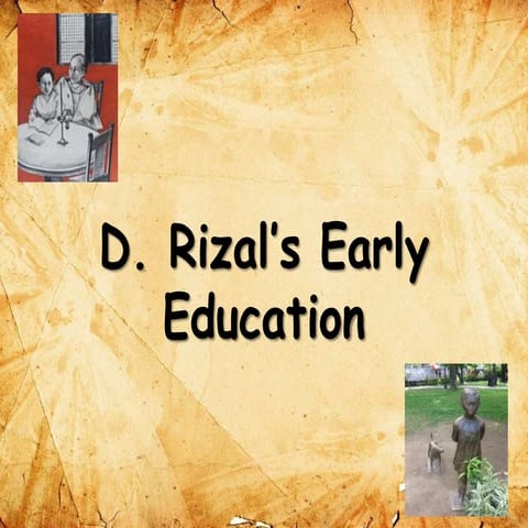 Rizal’s Early Education