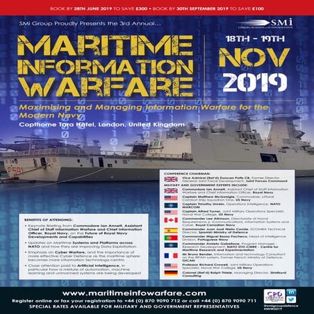 SMi Group's Maritime Information Warfare 2019 