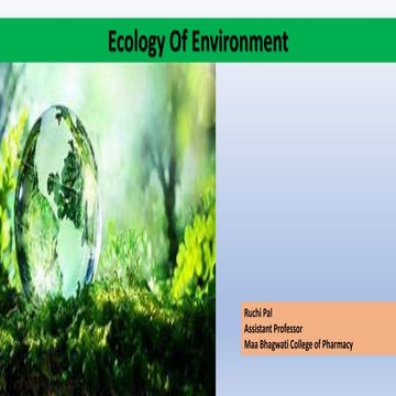 Ecology of Environment