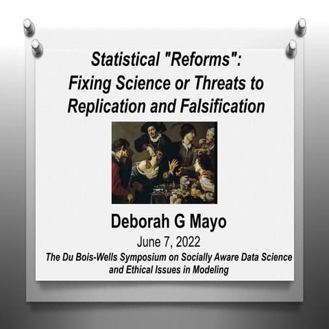 Statistical "Reforms": Fixing Science or Threats to Replication and Falsifica...