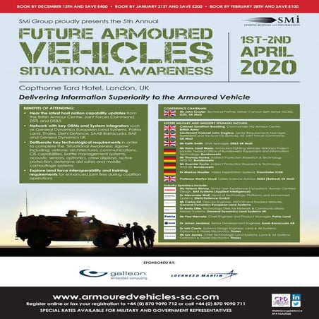 SMi Group's Future Armoured Vehicles Situational Awareness 2020 
