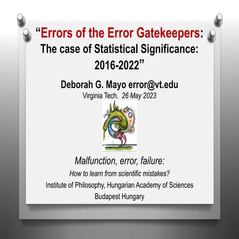 Errors of the Error Gatekeepers: The case of Statistical Significance 2016-2022
