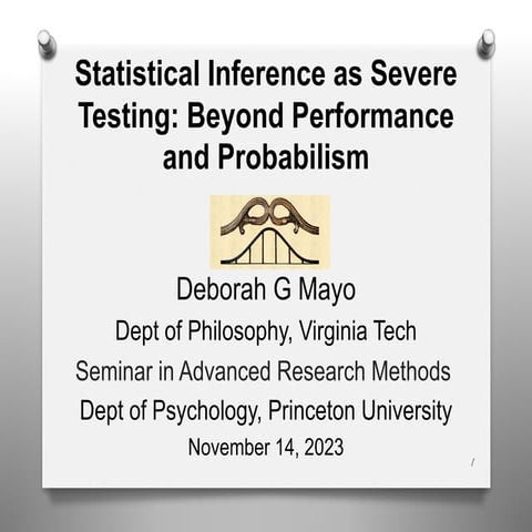 Statistical Inference as Severe Testing: Beyond Performance and Probabilism