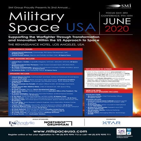 SMi Group's Military Space USA 2020 conference