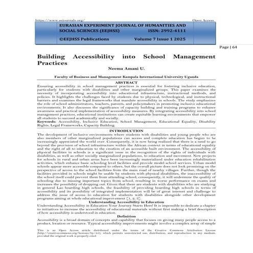 Building Accessibility into School Management  Practices (www.kiu.ac.ug)