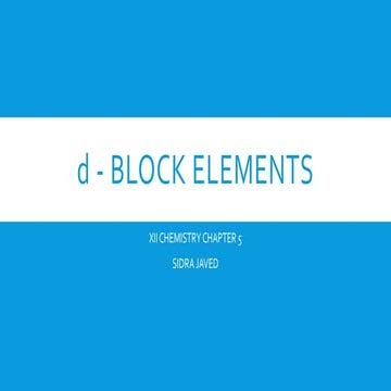 d-block elements