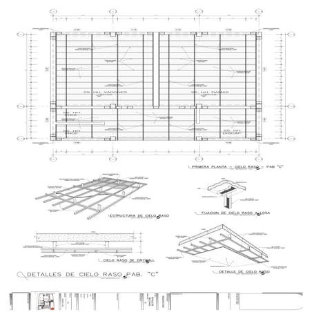 D cielo raso drywall-model