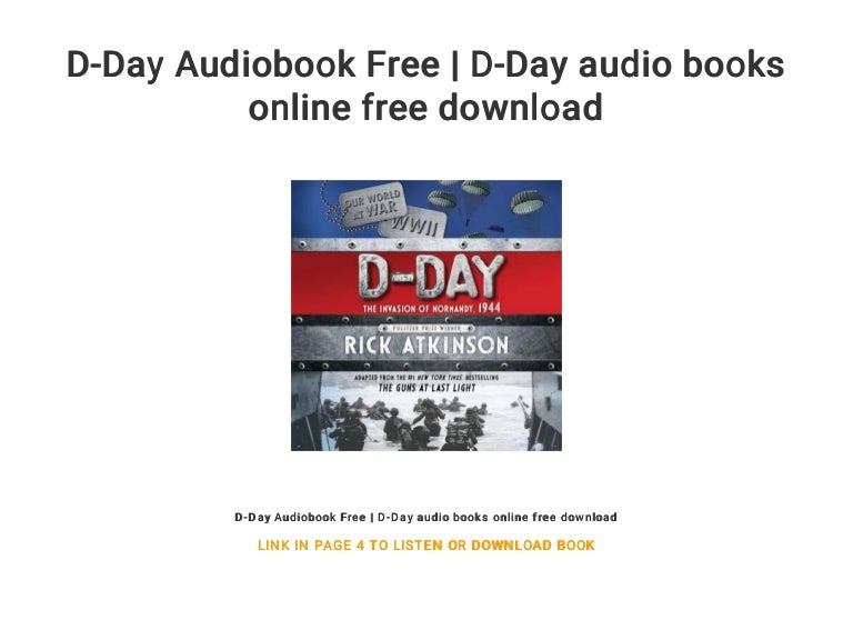 D Day Audiobook Free D Day Audio Books Online Free Download