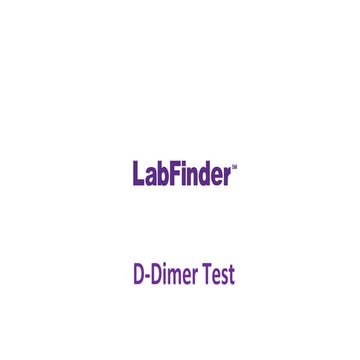 D Dimer Test