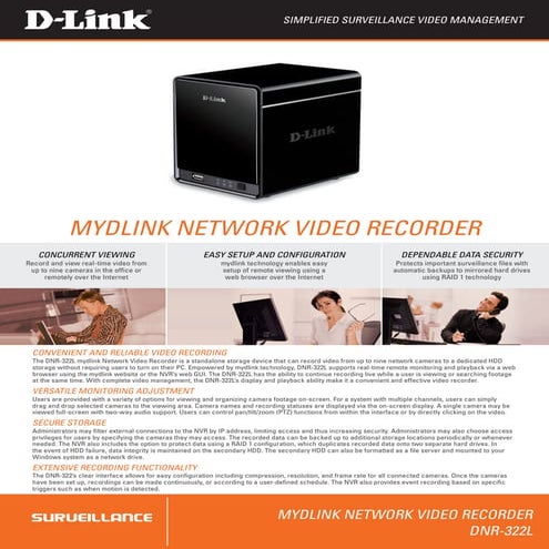 D link dnr-322 l encoder brochure