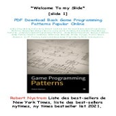 (D.o.w.n.l.o.a.d) Game Programming Patterns book_by Robert Nystrom