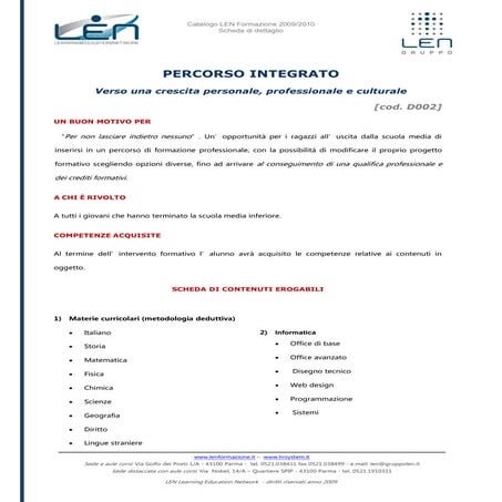 D002 percorso-integrato