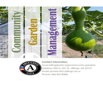 Garden Management Booklet | PDF