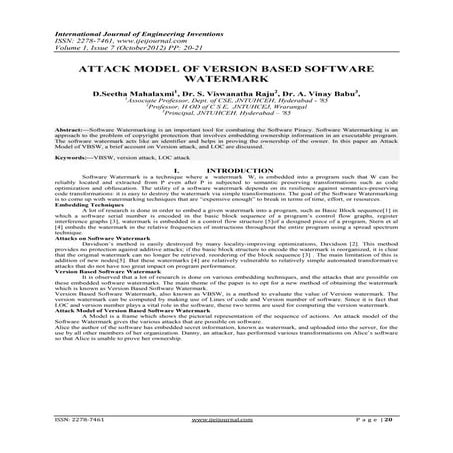 International Journal of Engineering Inventions (IJEI)