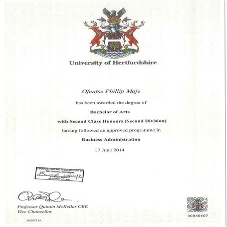 ACCADEMIC QUALIFICATIONS