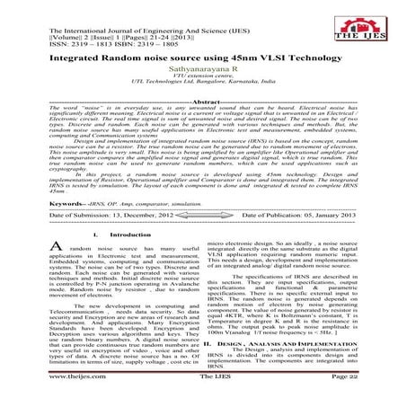 The International Journal of Engineering and Science (The IJES) | PDF