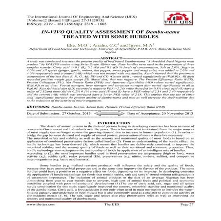 The International Journal of Engineering and Science (The IJES) | PDF