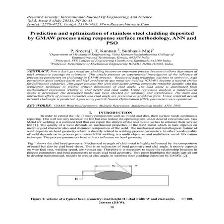 Effects of welding current and arc voltage on fcaw weld bead geometry | PDF