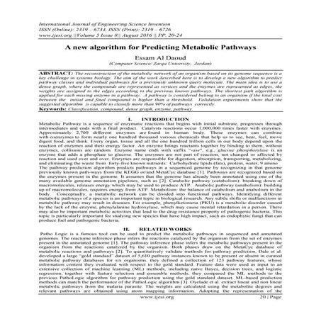 A new algorithm for Predicting Metabolic Pathways