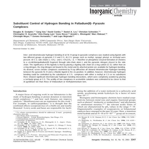 Inorg Chem 2003 Grotjahn