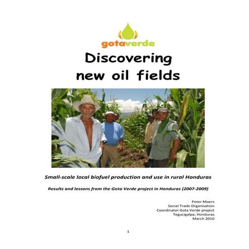 Discovering New Oil Fields: Small-Scale Local Biofuel Production and Use in R...