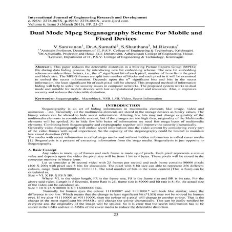 Welcome to International Journal of Engineering Research and Development (IJERD)