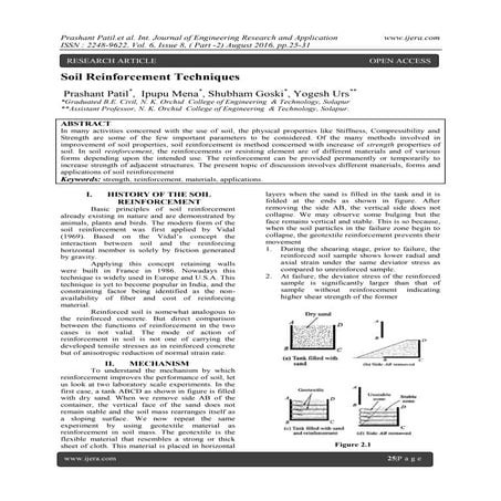 Soil Reinforcement Techniques