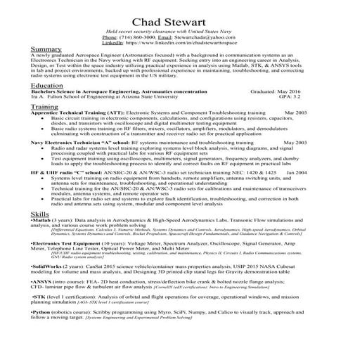 General Resume