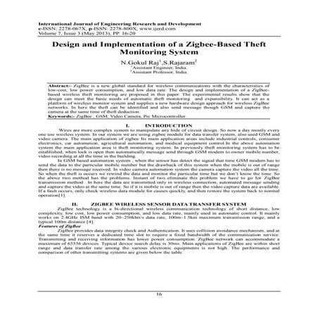 International Journal of Engineering Research and Development (IJERD) | PDF