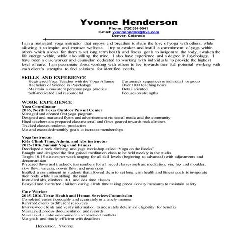 Resume 2016 | DOCX