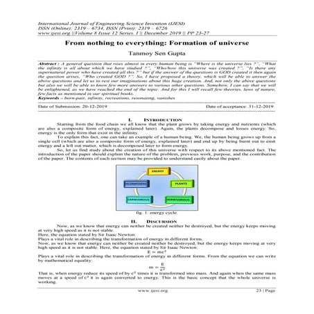 From nothing to everything: Formation of universe