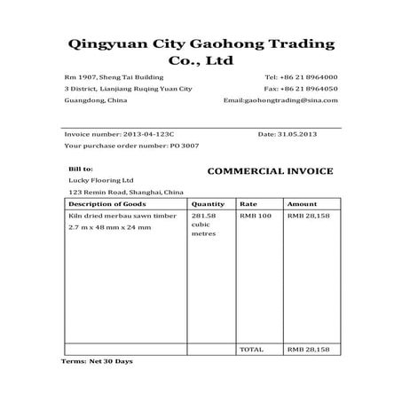 D08 invoice merbau | DOCX