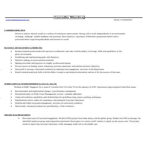 Anuradha Bhardwaj cv