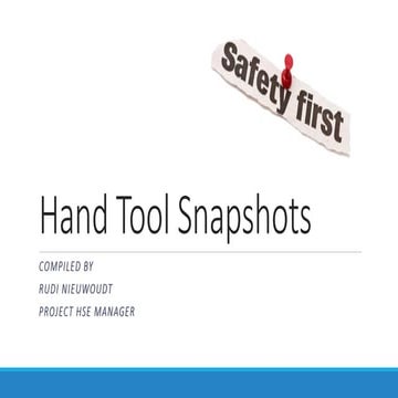 Hand Tool Snapshots