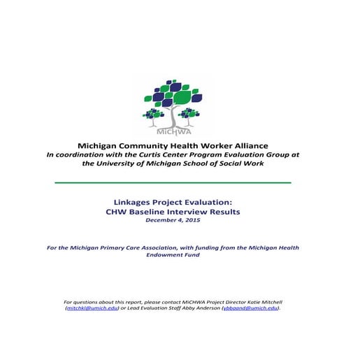 Linkages_Initial Report_CHW Interviews_120415 | PDF