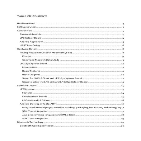 Project Report - Lighting Control via Bluetooth using Android