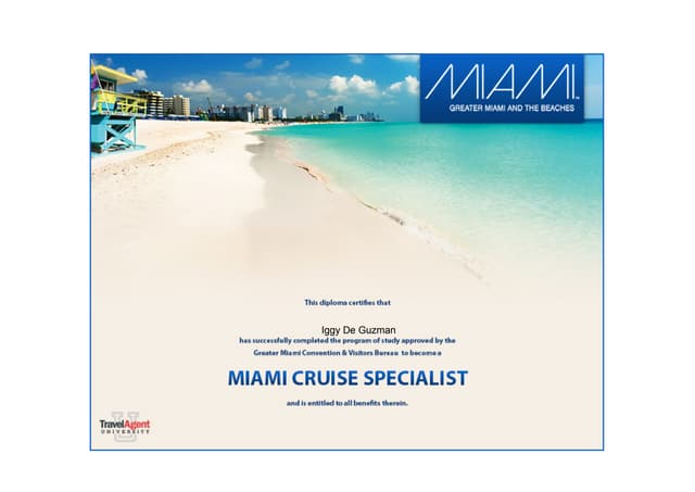 Miami Certificate PPT Miami Certificate PPT
