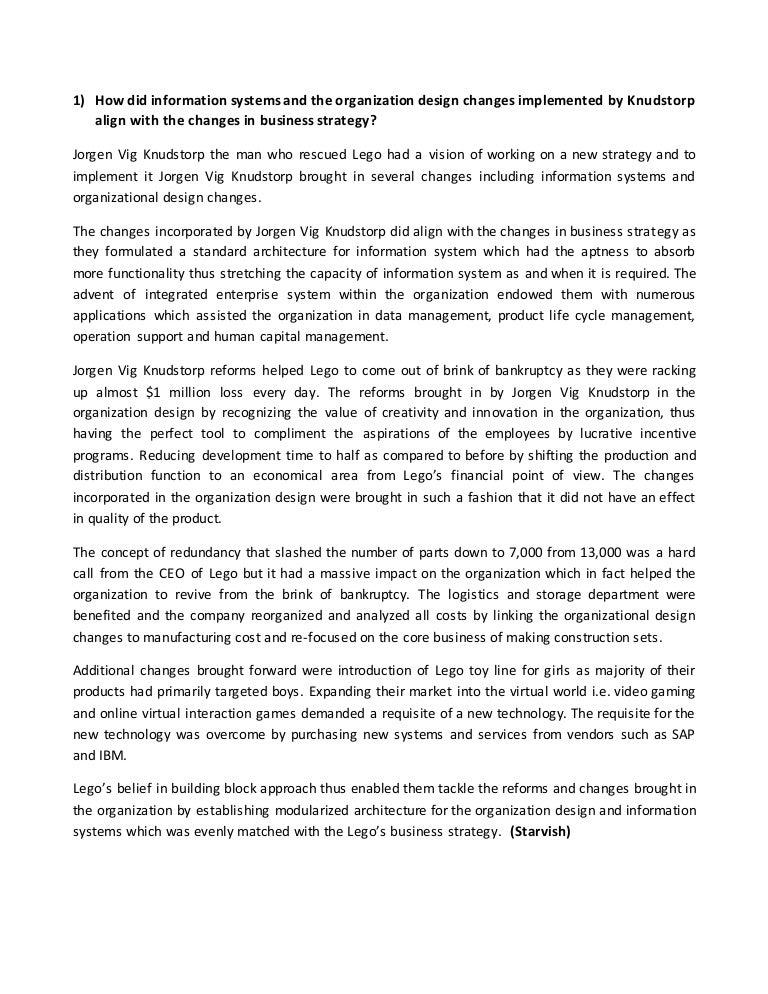 lego case study 2 essay The lego group’s responsibility priorities rest on a strong foundation of our company values and our mission: inspire and develop the builders of tomorrow. lego case study 2 essay The lego group’s responsibility priorities rest on a strong foundation of our company values and our mission: inspire and develop the builders of tomorrow.