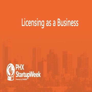 Licensing as a Business by Eli Chmouni